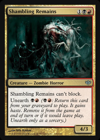 "Shambling Remains" - Magic The Gathering Card - Conflux