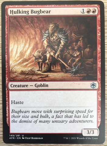 "Hulking Bugbear" x4 - Magic The Gathering Card - AFR - 4-Card Playset
