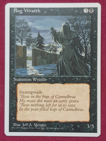 "Bog Wraith" x4 - Magic The Gathering Card - 4th Edition - 4-Card Playset