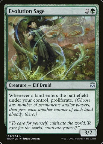 "Evolution Sage" - Magic The Gathering Card - Zendikar Rising