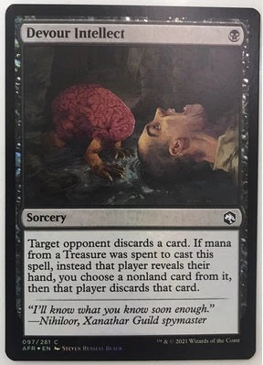 "Devour Intellect" x4 - Magic The Gathering Card - AFR - 4-Card Playset