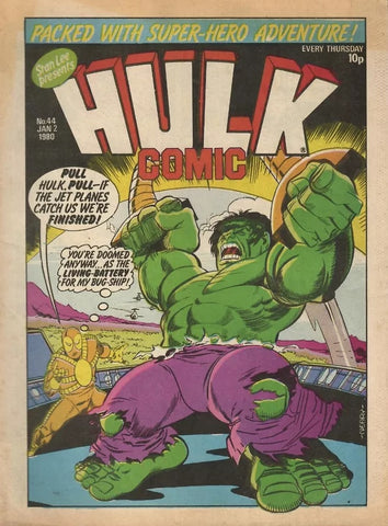 Hulk Comic #44 - #49 (6x Comics RUN) - Marvel Comics/British - 1980