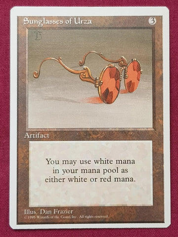 "Sunglasses Of Urza" - Magic The Gathering Card - 4th Edition