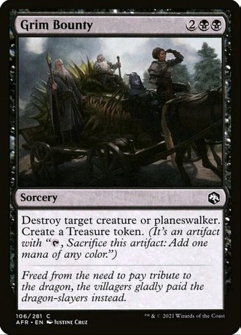 "Grim Bounty" x4 - Magic The Gathering Card - AFR - 4-Card Playset
