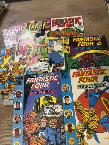 Fantastic Four Pocket Book Joblot - Marvel UK - 1980