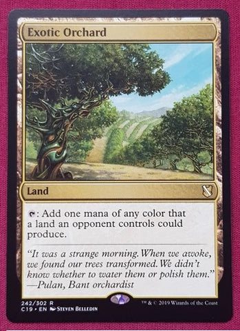 "Exotic Orchard" - Magic The Gathering Card - C19