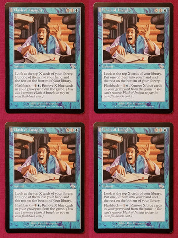 "Flash Of Insight" x4 - Magic The Gathering Card - Judgment - 4-Card Playset