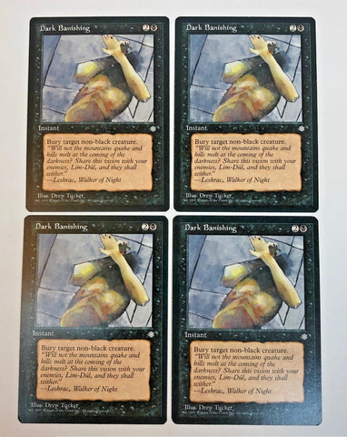 "Dark Banishing" x4 - Magic The Gathering Card - Ice Age - 4-Card Playset