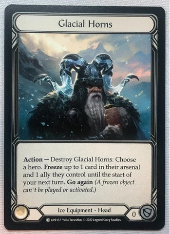 "Glacial Horns" - Flesh and Blood Card - (UPR137) 2022