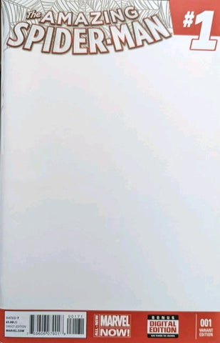 Amazing Spider-Man #1 - Marvel Comics - 2014 - Blank White Variant