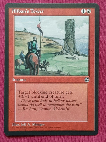 "Aliban's Tower" - Magic The Gathering Card - Homelands