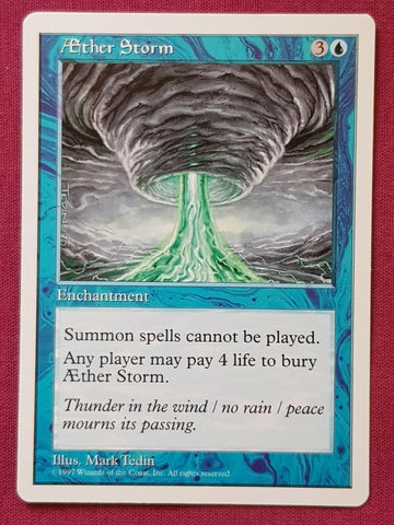 "Aether Storm" - Magic The Gathering Card - 5th Edition
