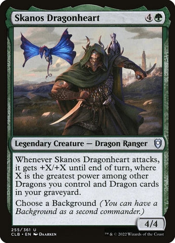 "Skanos Dragonheart" x4 - Magic The Gathering - CLB - 4-Card Playset
