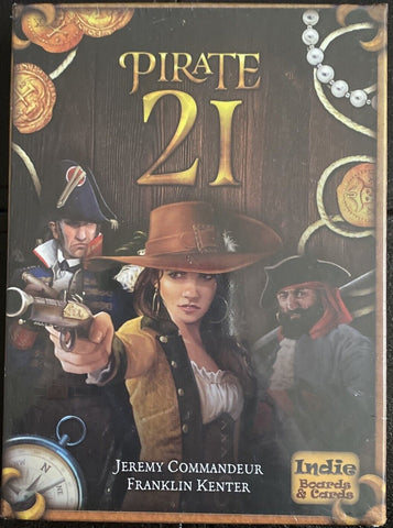 Pirate 21   -  Betting & Bluffing Party Game for 2 - 6 Players Ages 14+