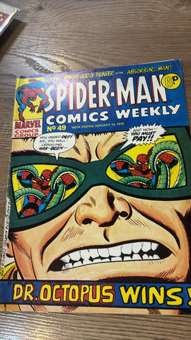 Spider-Man Comics Weekly #49 - Marvel/British Comic - 1974