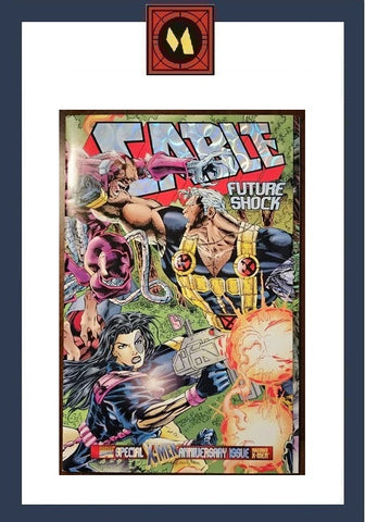 Cable #25 - Marvel Comics - 1995 - Quad Fold Out 25th Anniversary