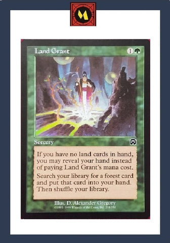 "Land Grant" x4 - Magic The Gathering Card - Mercadian Masques - 4-Card Playset