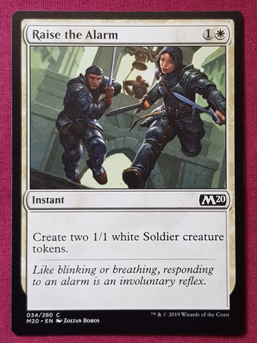 "Raise The Alarm" x4 - Magic The Gathering Card - M20 - 4-Card Playset