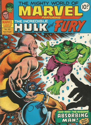 Mighty World of Marvel #262 - Marvel Comics - 1977