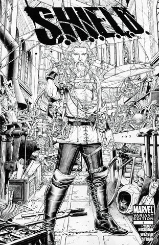 Shield #1 - Marvel Comics - 2010 - B&W Variant