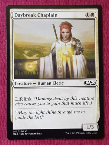 "Daybreak Chaplain" x4 - Magic The Gathering Card - M20 - 4-Card Playset