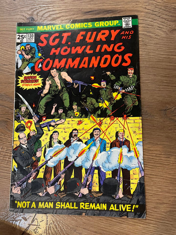 Sgt Fury #130 - Marvel Comics - 1975