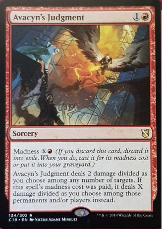 "Avacyn's Judgment" - Magic The Gathering Card - C19