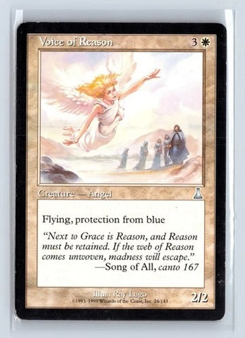 "Voice Of Reason" - Magic The Gathering Card - Urza's Destiny