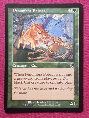 "Penumbra Bobcat" - Magic The Gathering Card - Apocalypse