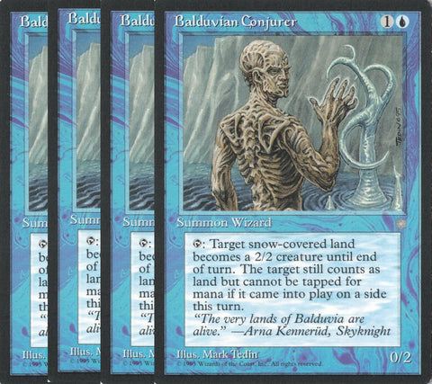 "Balduvian Conjurer" x4 - Magic The Gathering Card - Ice Age - 4-Card Playset