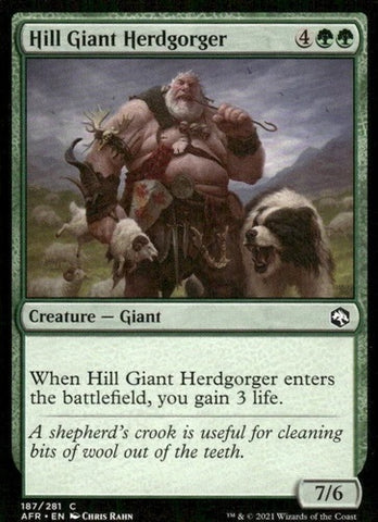 "Hill Giant Herdgorger" x4 - Magic The Gathering - AFR - 4-Card Playset