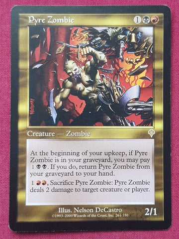 "Pyre Zombie" - Magic The Gathering Card - Invasion