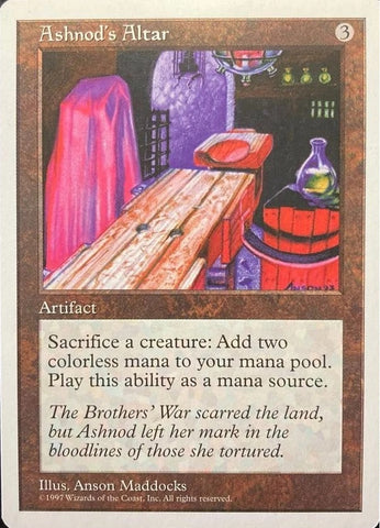 "Ashnod's Altar" - Magic The Gathering Card - 5th Edition