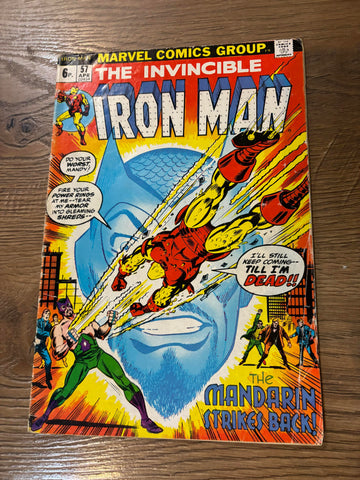 Invincible Iron Man #57 - Marvel Comics - 1973