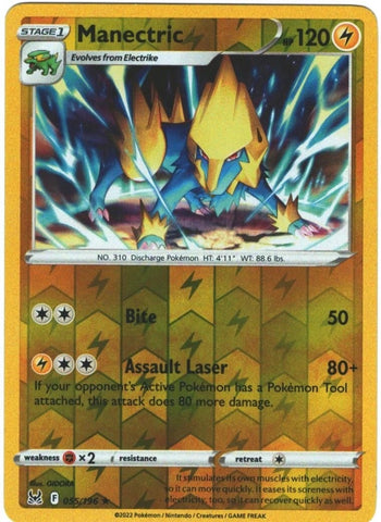 "Manectric" 055/196 Lost Origin - Pokémon Card - Reverse Holo