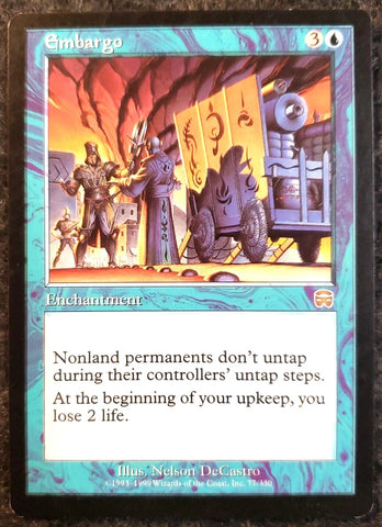 "Embargo" - Magic The Gathering Card - Mercadian Masques
