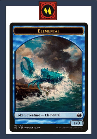 "Token Creature - Elemental" x4 - Magic The Gathering - DDT - 4-Card Playset