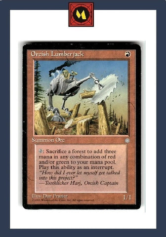 "Orcish Lumberjack" - Magic The Gathering Card - Ice Age