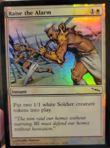 "Raise The Alarm" FOIL - Magic The Gathering Card - Mirrodin