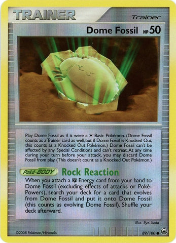 Dome Fossil 89/100 - Pokémon Card - 2008 - NON-Holo