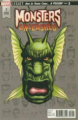 Monsters Unleashed #7 - Marvel Comics - 2017 - 1:10 Headshot Variant