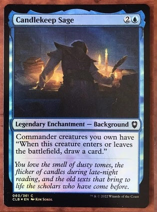 "Candlekeep Sage" x4 - Magic The Gathering - CLB - 4-Card Playset