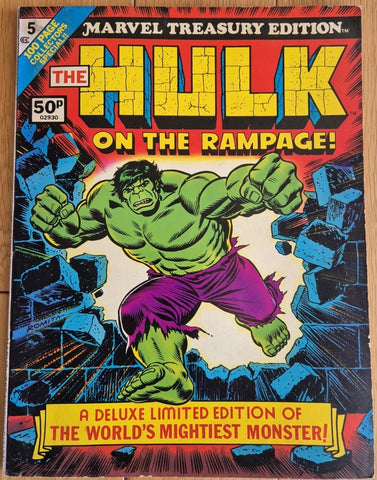 Marvel Treasury Edition - The Hulk on the Rampage #5 - Marvel Comics - 1975