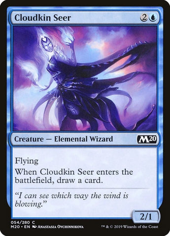 "Cloudkin Seer" - Magic The Gathering - M20 - 4-Card Playset