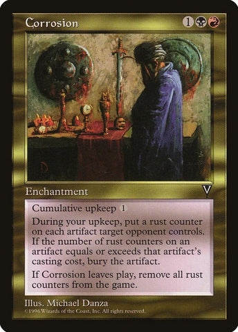 "Corrosion" - Magic The Gathering Card - Visions