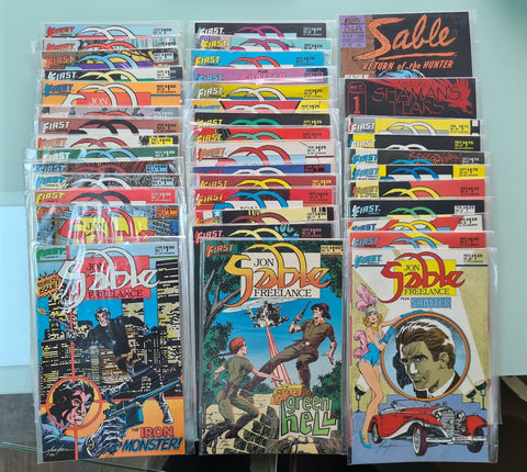 Jon Sable, Freelance #1 - #39 (except #3) LOT/RUN  - First Comics - 1984+