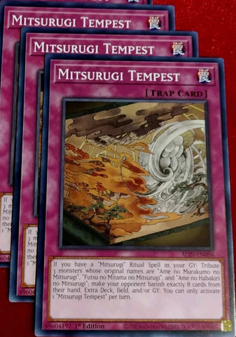 "Mitsurugi Tempest" ALIN-EN096 - Yu-Gi-Oh! - 3x Cards Playset - Alliance Insight
