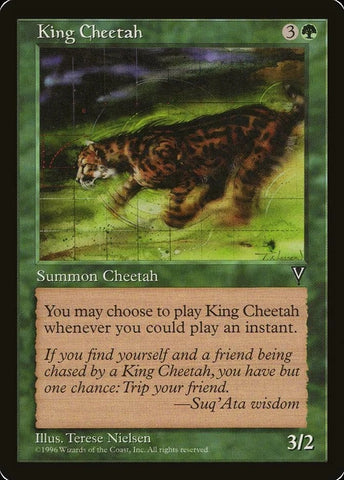 "King Cheetah" x4 - Magic The Gathering - Visions - 4-Card Playset