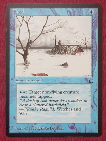 "Flood" - Magic The Gathering Card - The Dark
