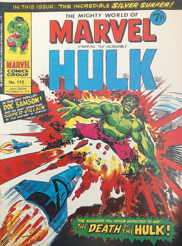 Mighty World of Marvel #113 - Marvel Comics - 1974